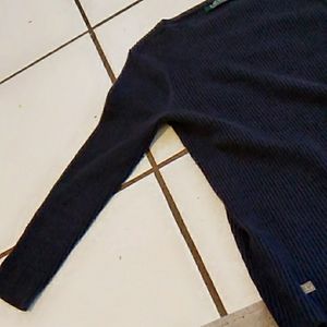 Ralph lauren slim fit navy blue sweater
